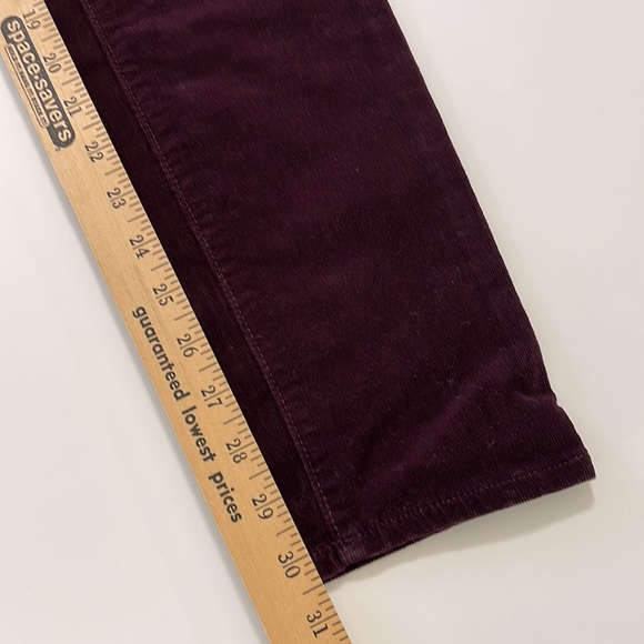 Loft Wine Corduroy Skinny Pants Size 4 - Picture 9 of 10